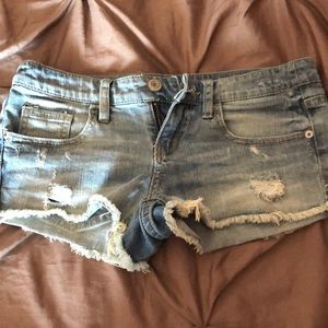 Size 5 distressed jean shorts